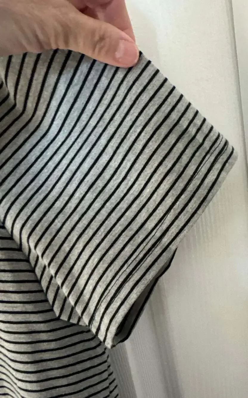 Sovereign Code Split Striped T-Shirt Size L - Picture 6 of 7